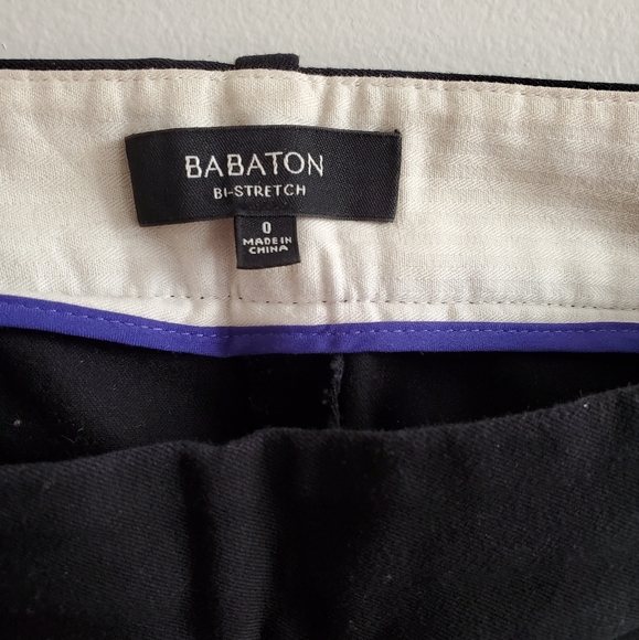 Babaton Aritzia Bi Stretch Black Capri Dress Pants, Size 0 - Picture 7 of 9